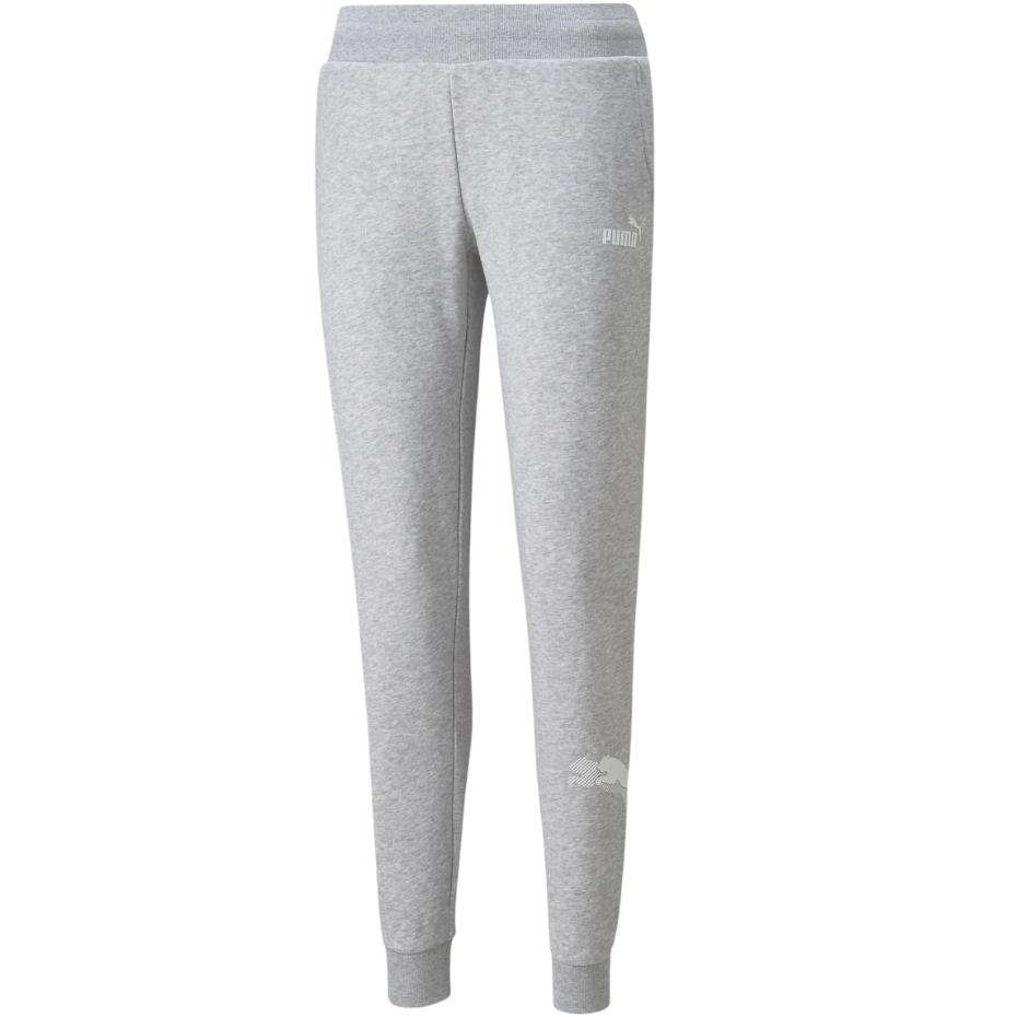 Spodnie damskie Puma Power Graphic Pants szare