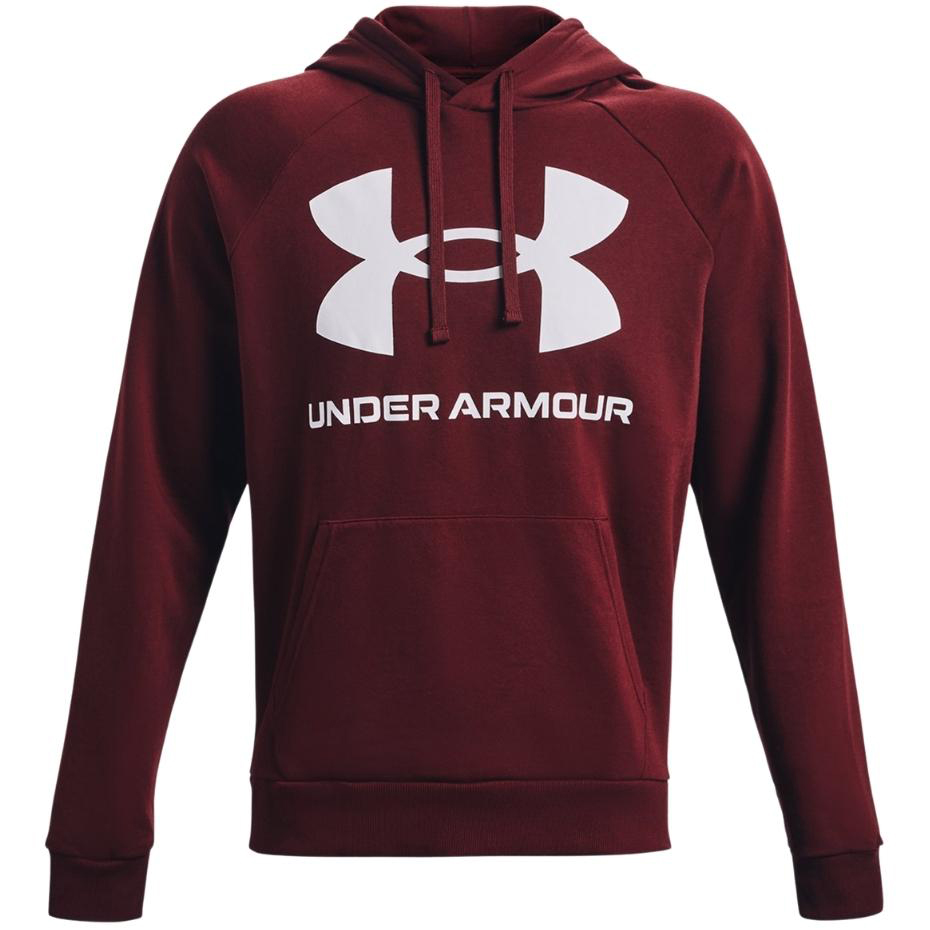 Bluza męska Under Armour Rival Fleece Big Logo HD bordowa