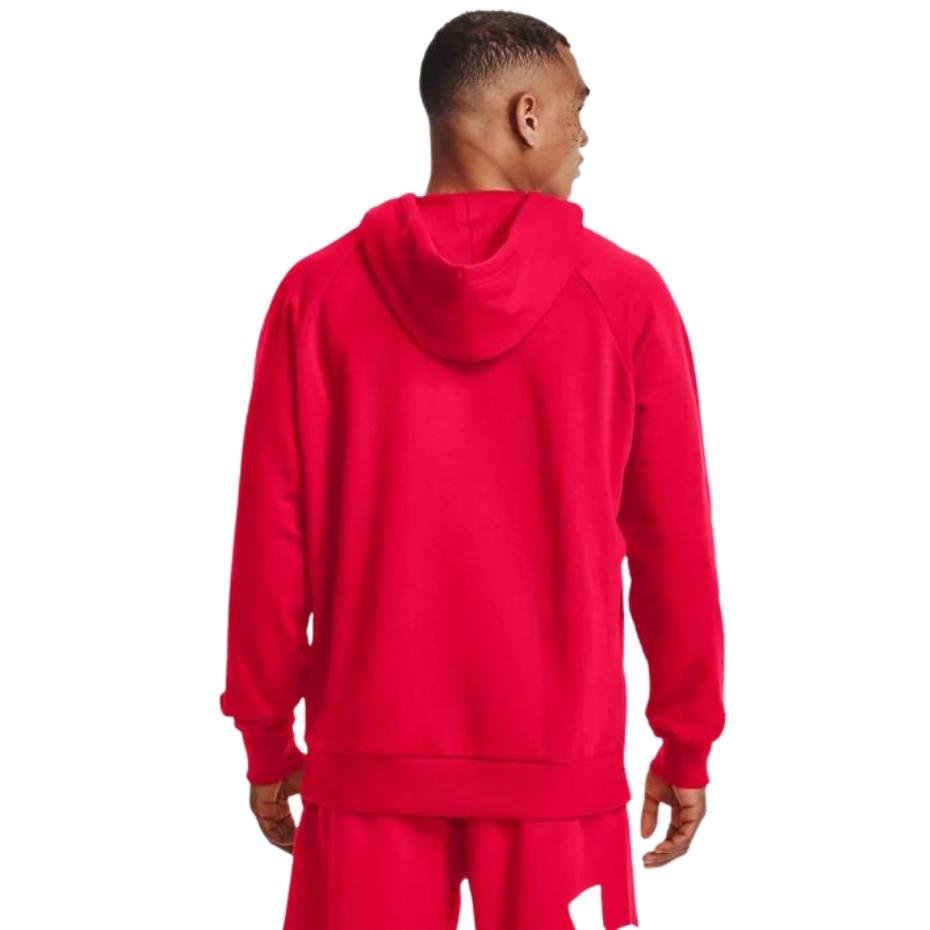 Bluza męska Under Armour Rival Fleece Big Logo HD czerwona – ujęcie 4