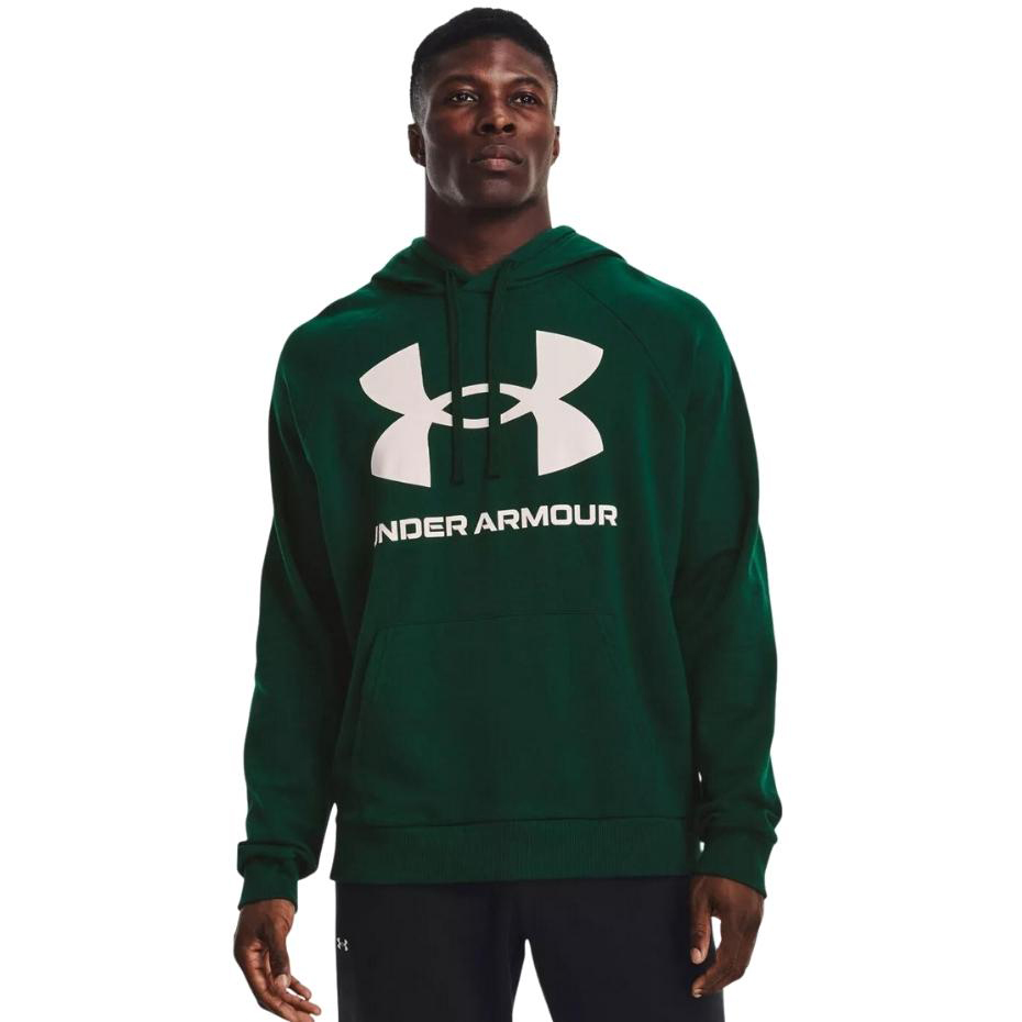 Bluza męska Under Armour Rival Fleece Big Logo HD zielona – ujęcie 3