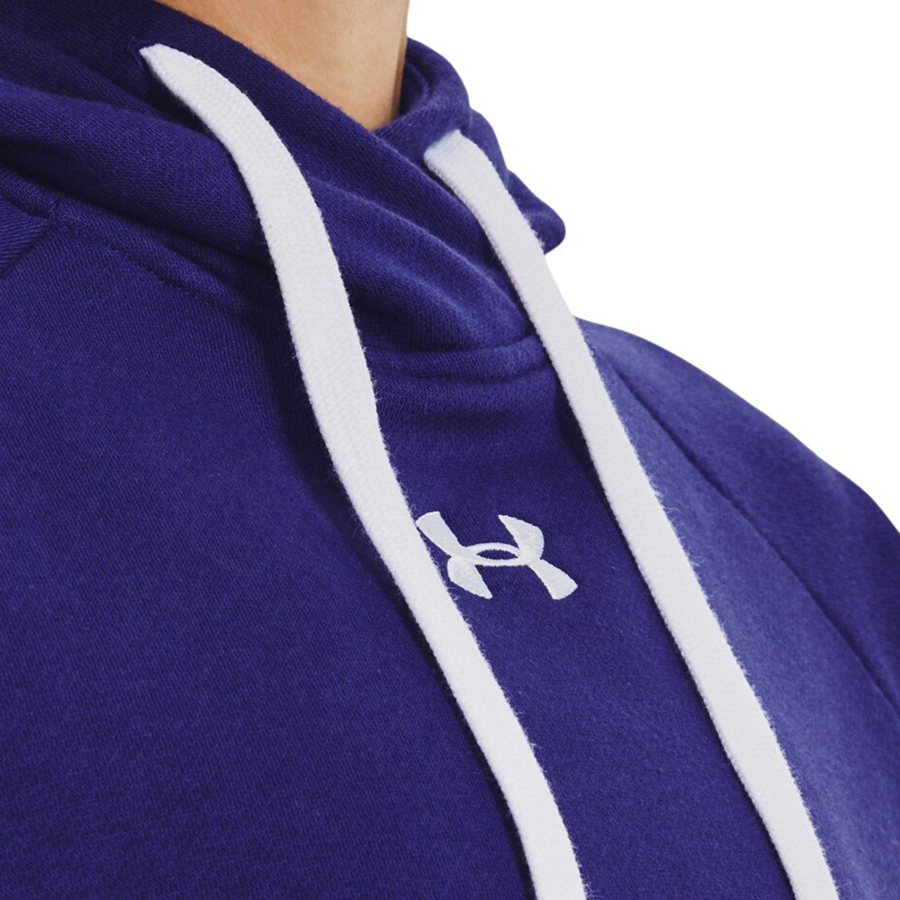 Bluza damska Under Armour Rival Fleece HB Hoodie granatowa – ujęcie 5