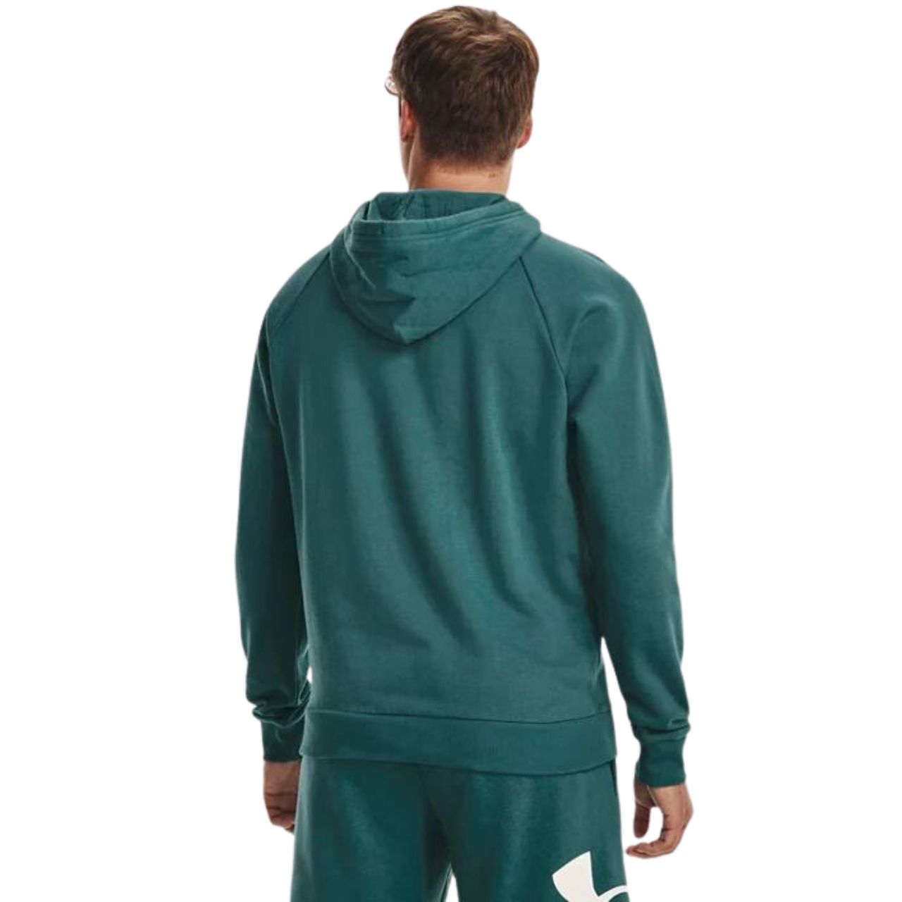 Bluza męska Under Armour Rival Fleece Big Logo HD zielona – ujęcie 2