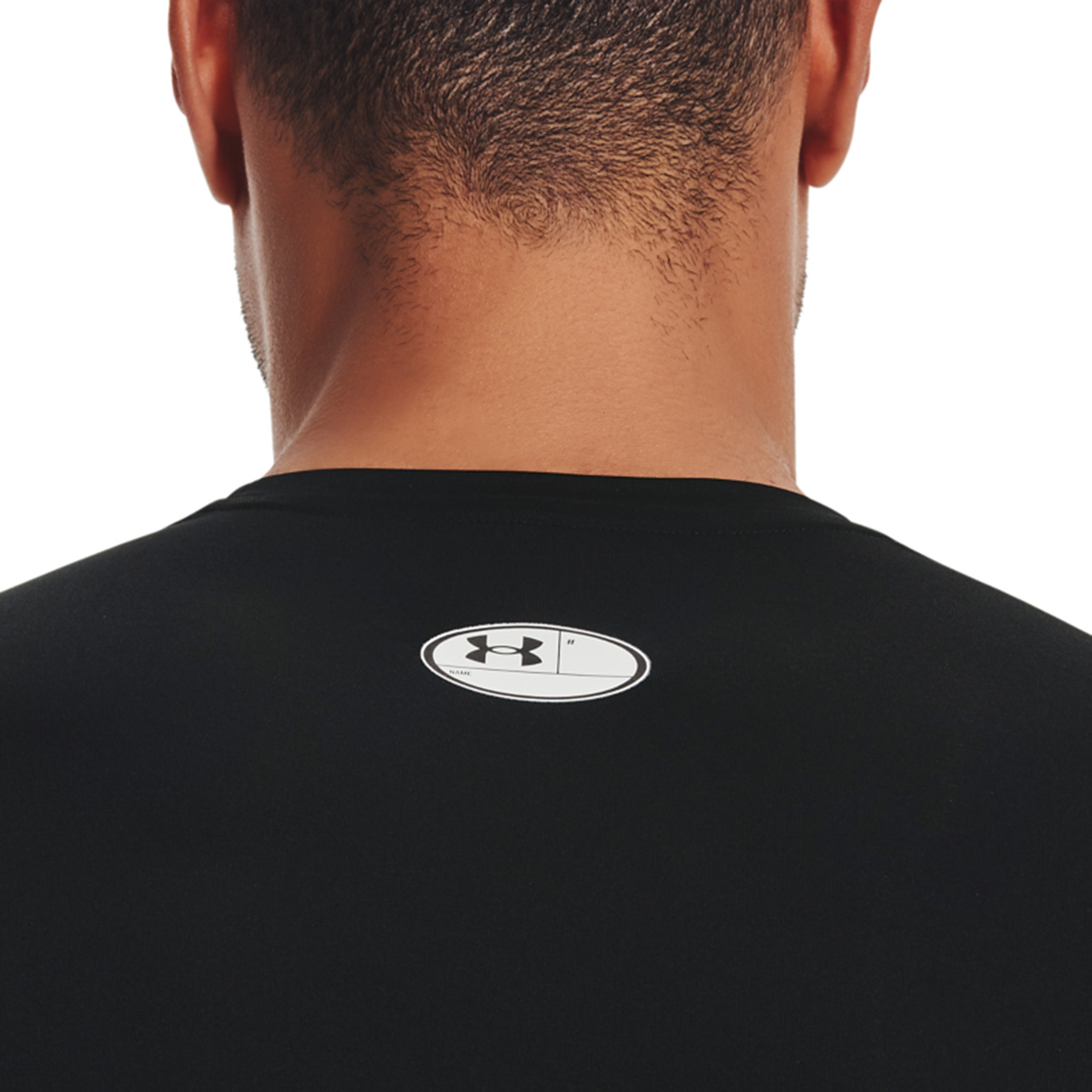 Koszulka męska Under Armour HG Armour Comp LS czarna – ujęcie 6