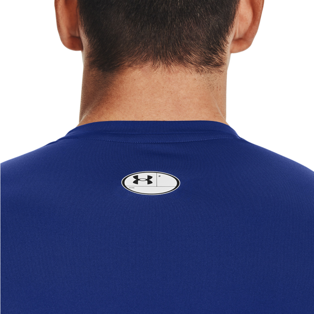 Koszulka męska Under Armour HG Armour Comp LS niebieska – ujęcie 6