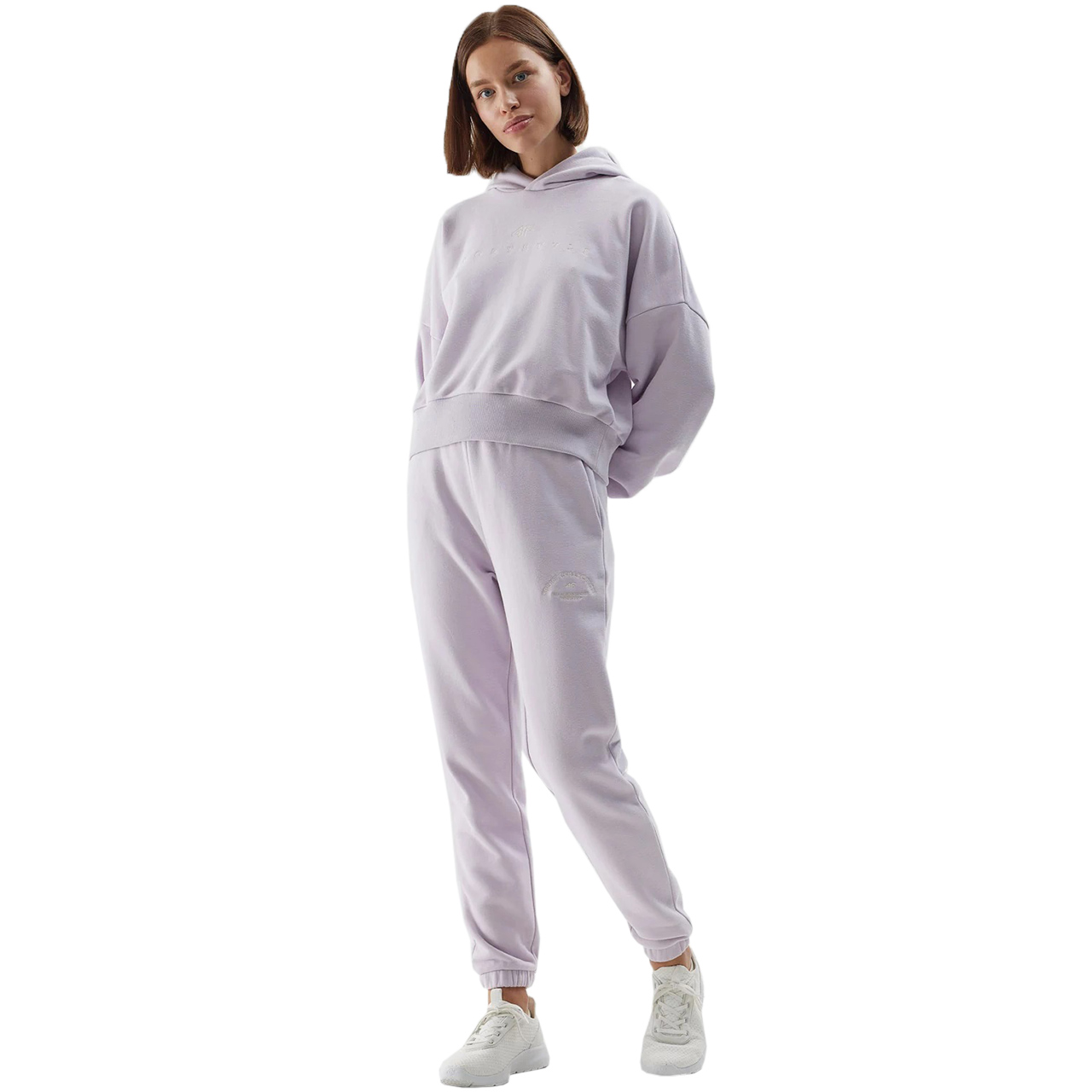 Spodnie damskie 4F CAS F472 jasny fiolet 4FAW23TTROF472 – ujęcie 3