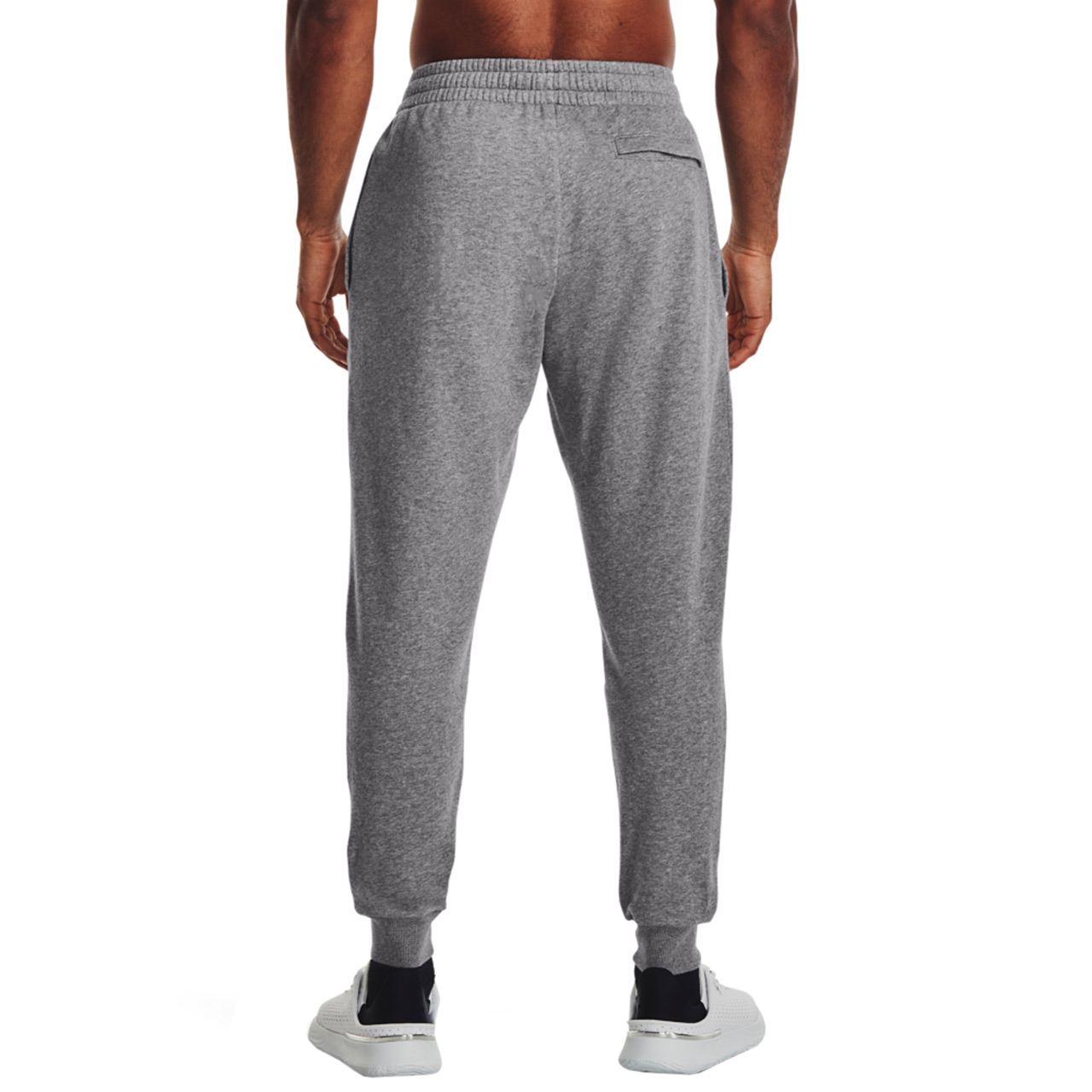 Spodnie męskie Under Armour Rival Fleece Joggers szare – ujęcie 4