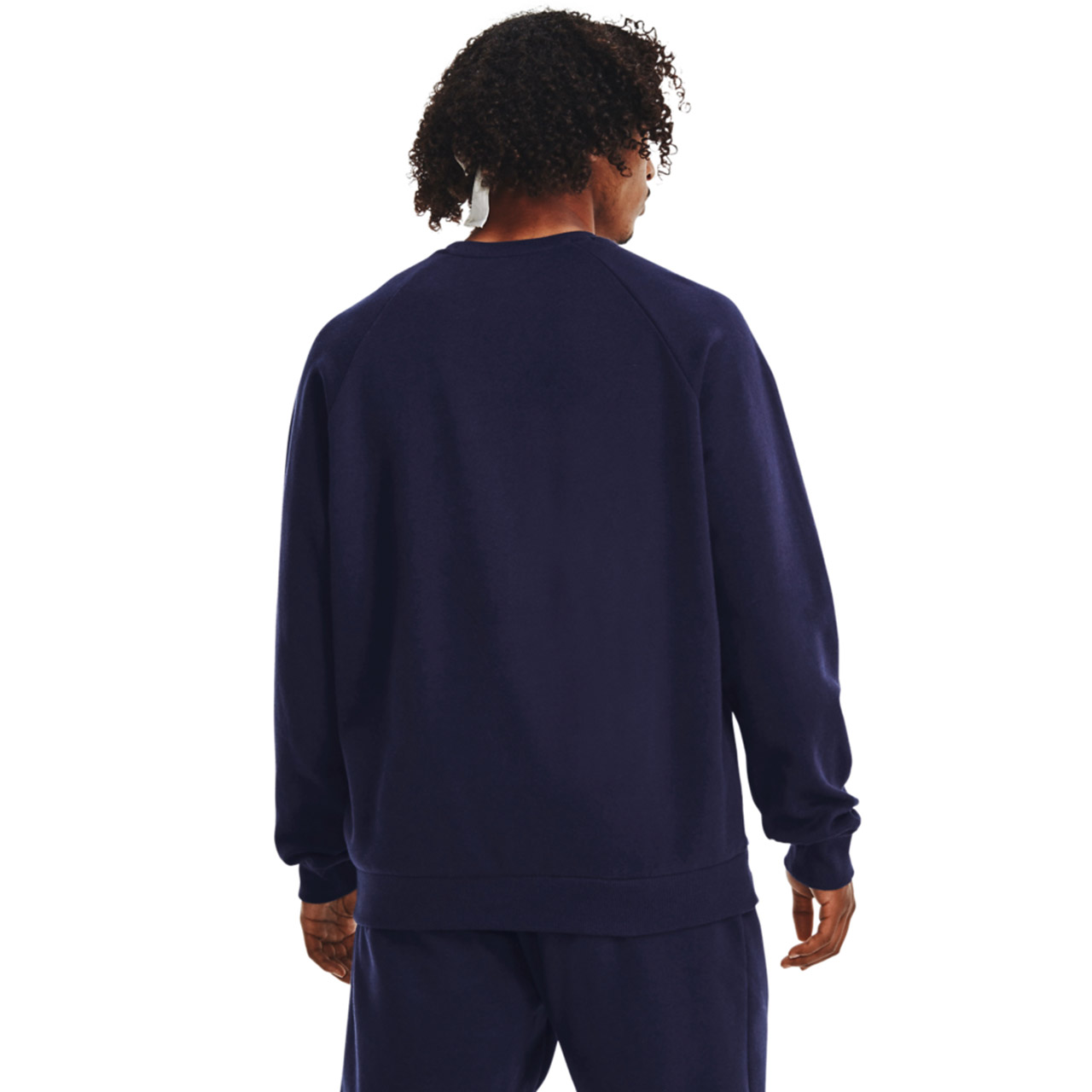 Bluza męska Under Armour Rival Fleece Crew granatowa – ujęcie 4