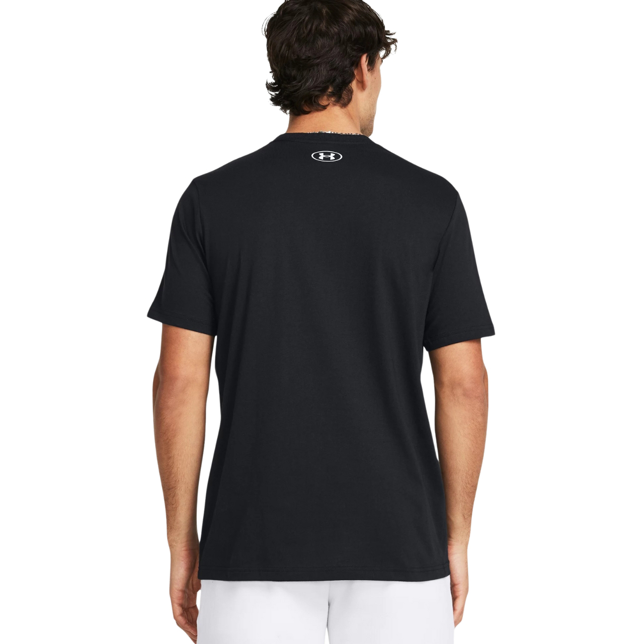 Koszulka męska Under Armour Sportstyle Logo czarna – ujęcie 4