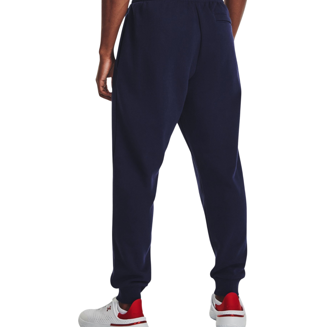 Spodnie męskie Under Armour Rival Fleece Joggers granatowe – ujęcie 2