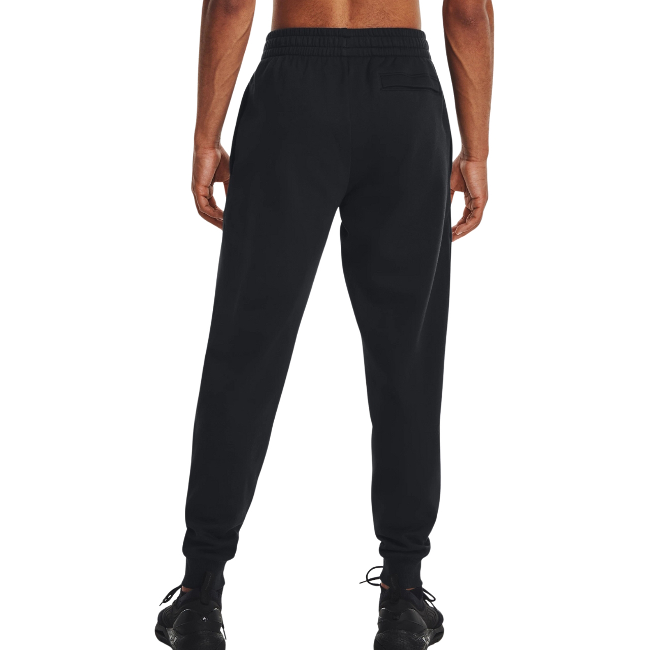 Spodnie męskie Under Armour Rival Fleece Joggers czarne – ujęcie 4