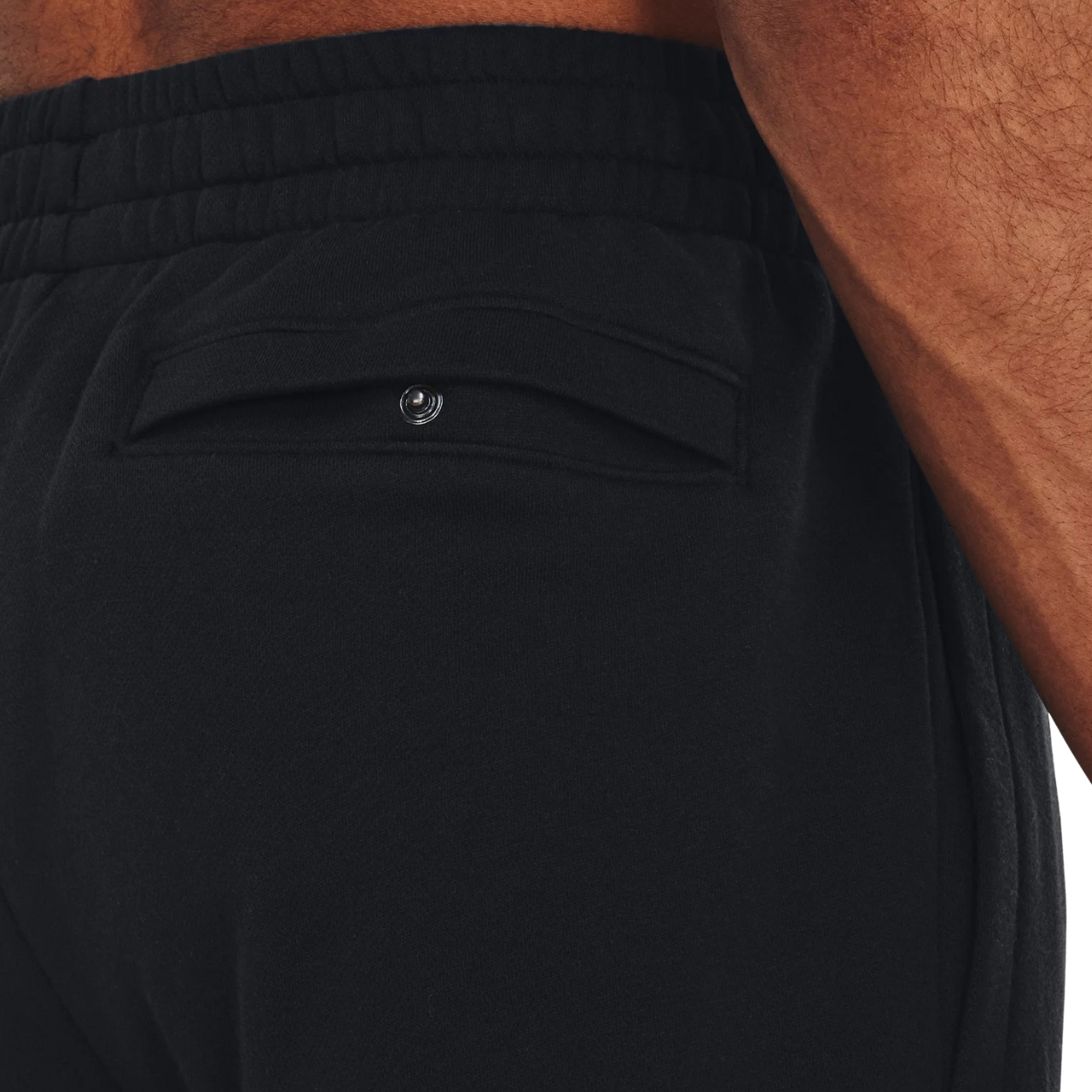 Spodnie męskie Under Armour Rival Fleece Joggers czarne – ujęcie 6
