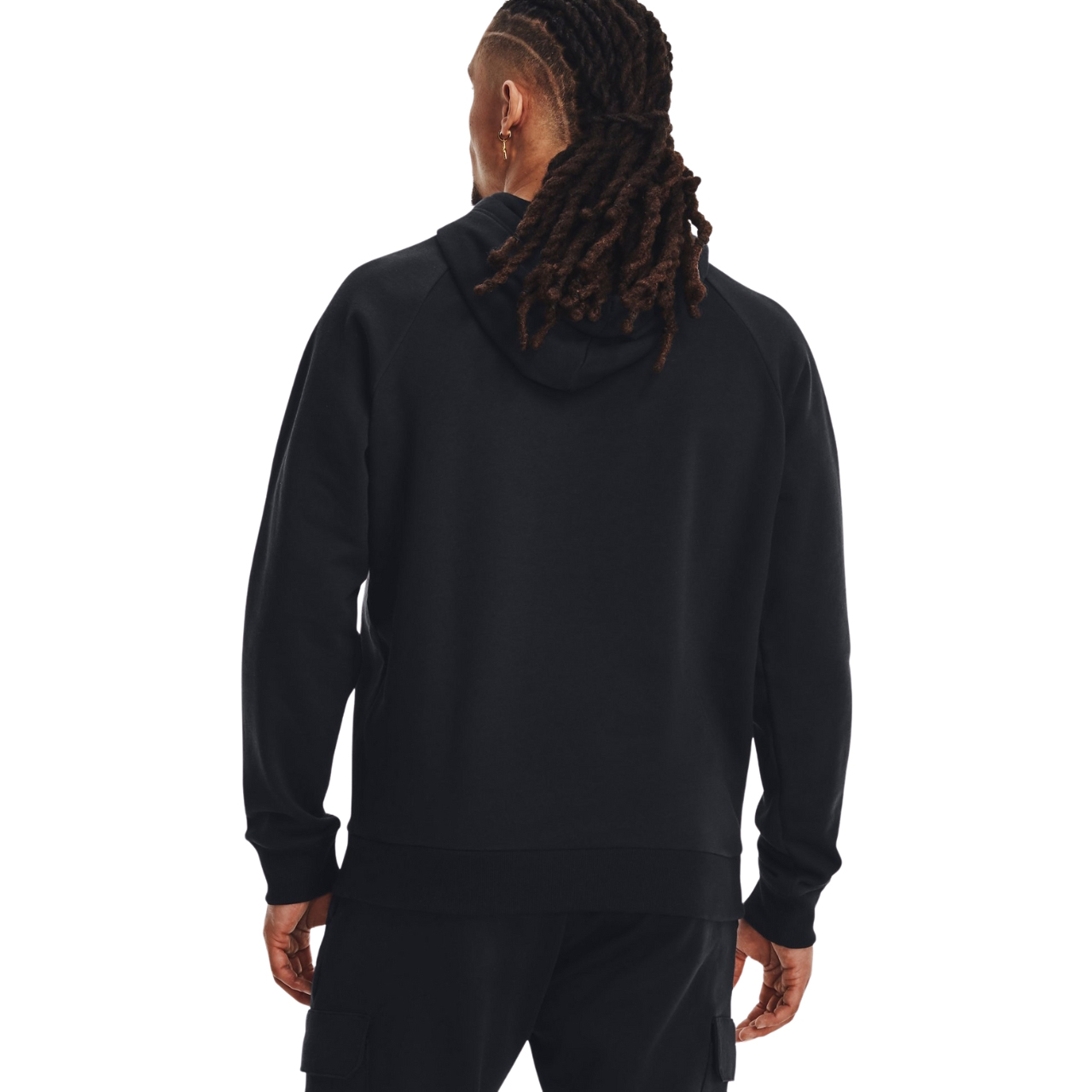 Bluza męska Under Armour Rival Fleece Hoodie czarna – ujęcie 4