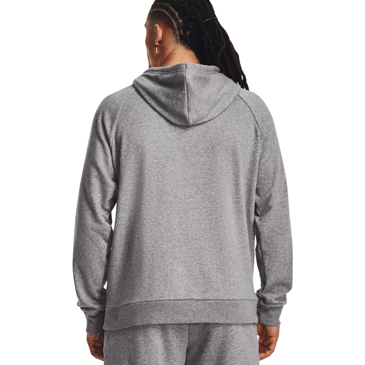 Bluza męska Under Armour Rival Fleece Hoodie szara – ujęcie 4