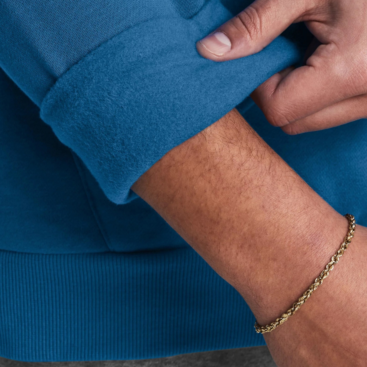 Bluza męska Under Armour Rival Fleece Logo HD niebieska – ujęcie 5