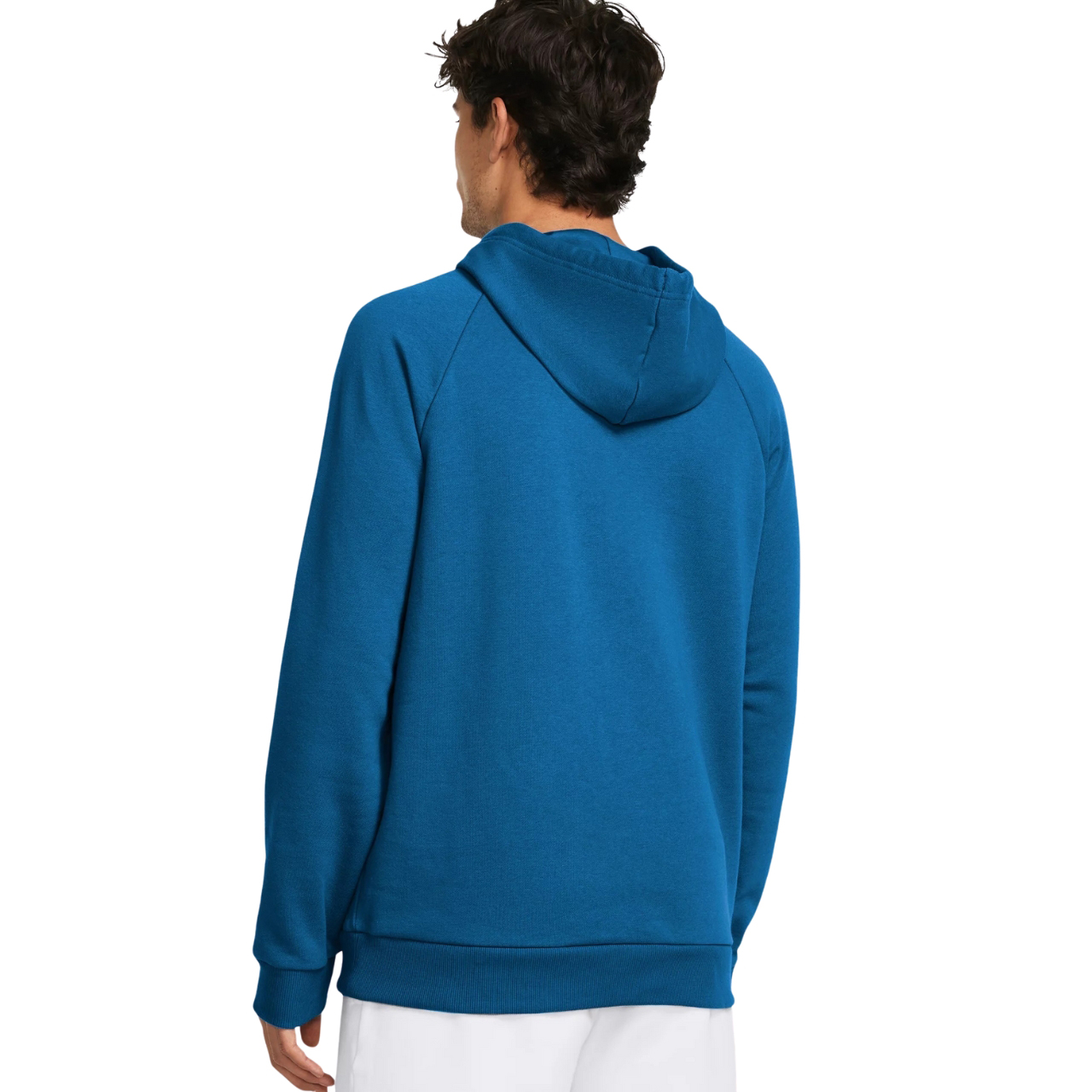 Bluza męska Under Armour Rival Fleece Hoodie niebieska – ujęcie 4