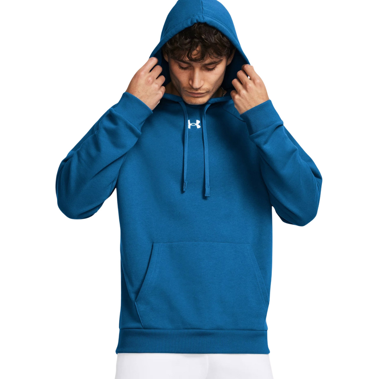 Bluza męska Under Armour Rival Fleece Hoodie niebieska