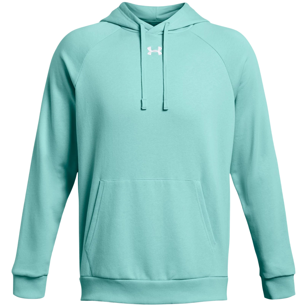 Bluza męska Under Armour Rival Fleece Hoodie zielona – ujęcie 2