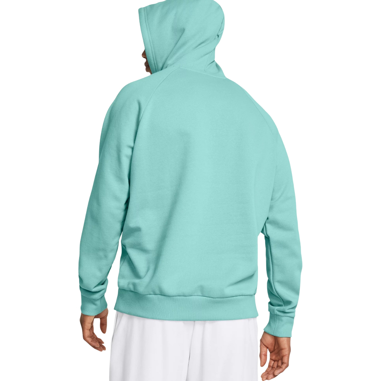Bluza męska Under Armour Rival Fleece Hoodie zielona – ujęcie 4