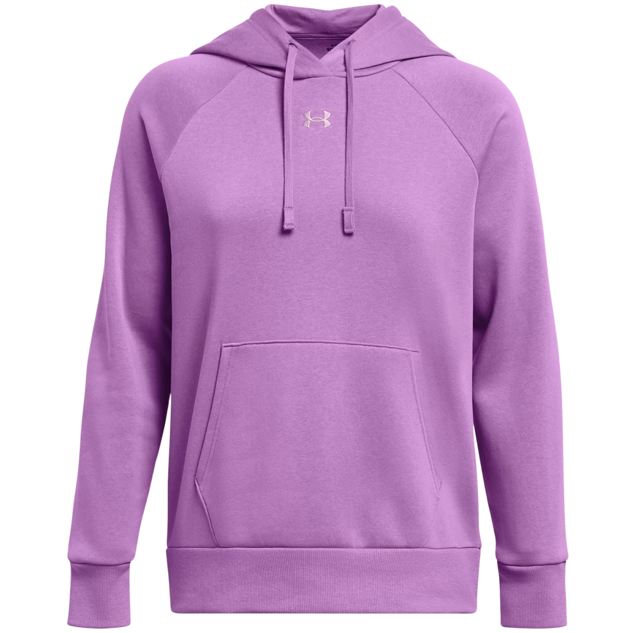 Bluza damska Under Armour Rival Fleece Hoodie fioletowa – ujęcie 2
