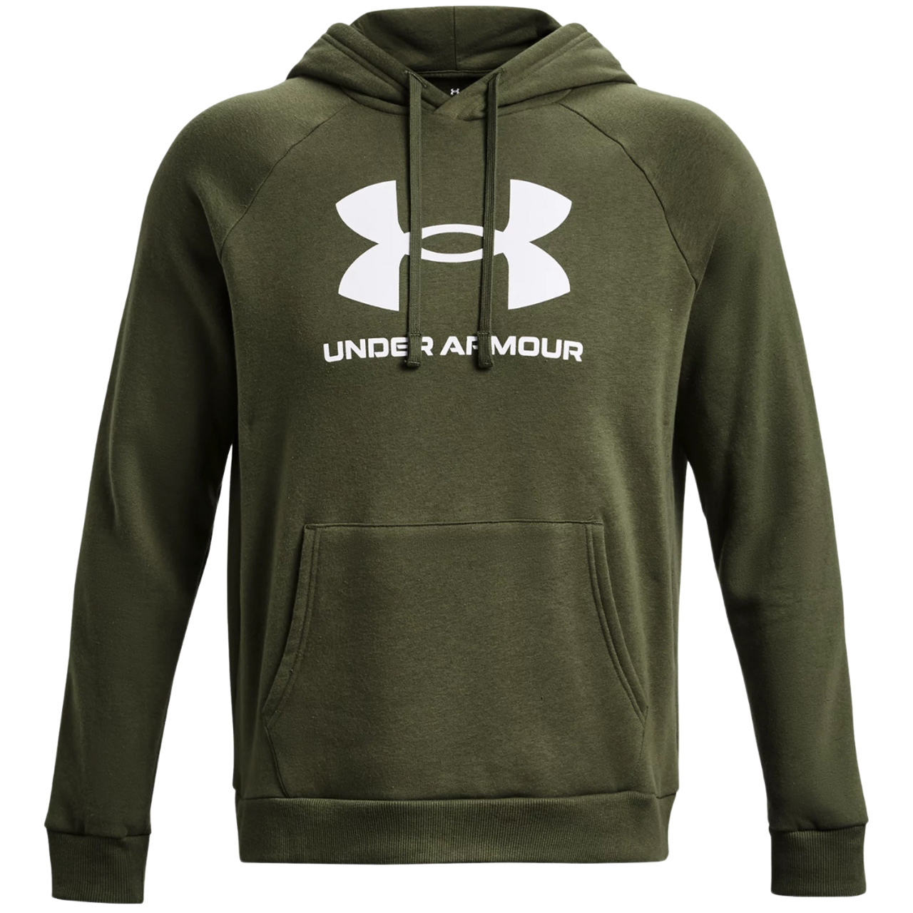 Bluza męska Under Armour Rival Fleece Logo HD zielona – ujęcie 2