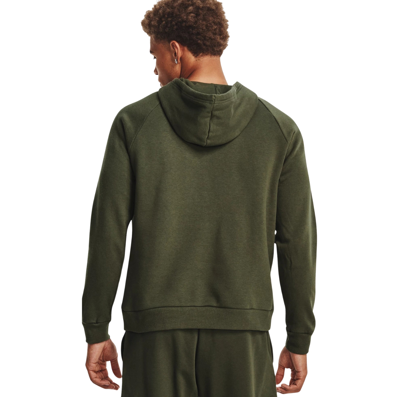 Bluza męska Under Armour Rival Fleece Logo HD zielona – ujęcie 4