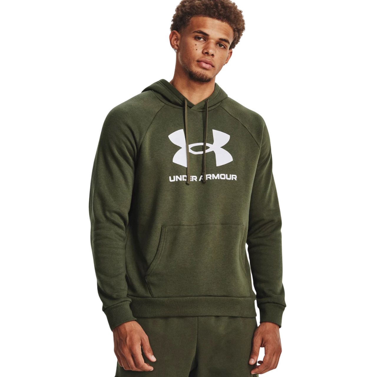 Bluza męska Under Armour Rival Fleece Logo HD zielona