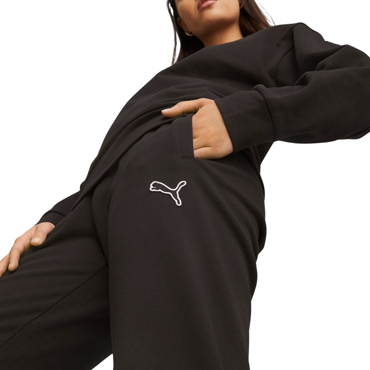 Spodnie damskie Puma Better Essentials czarne – ujęcie 5