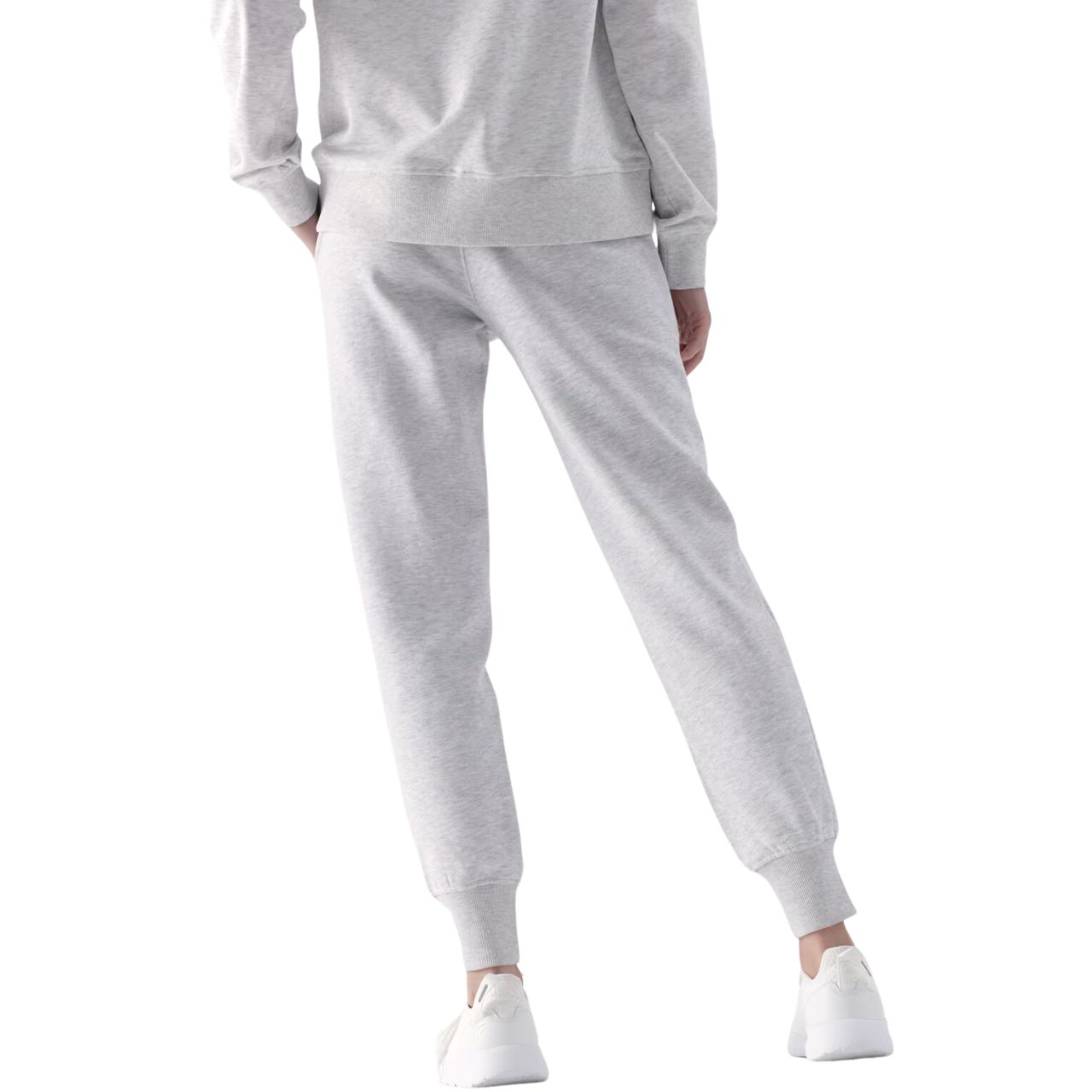 Spodnie damskie 4F F0946 chłodny jasny szary melanż 4FWMM00TTROF0946 – ujęcie 2