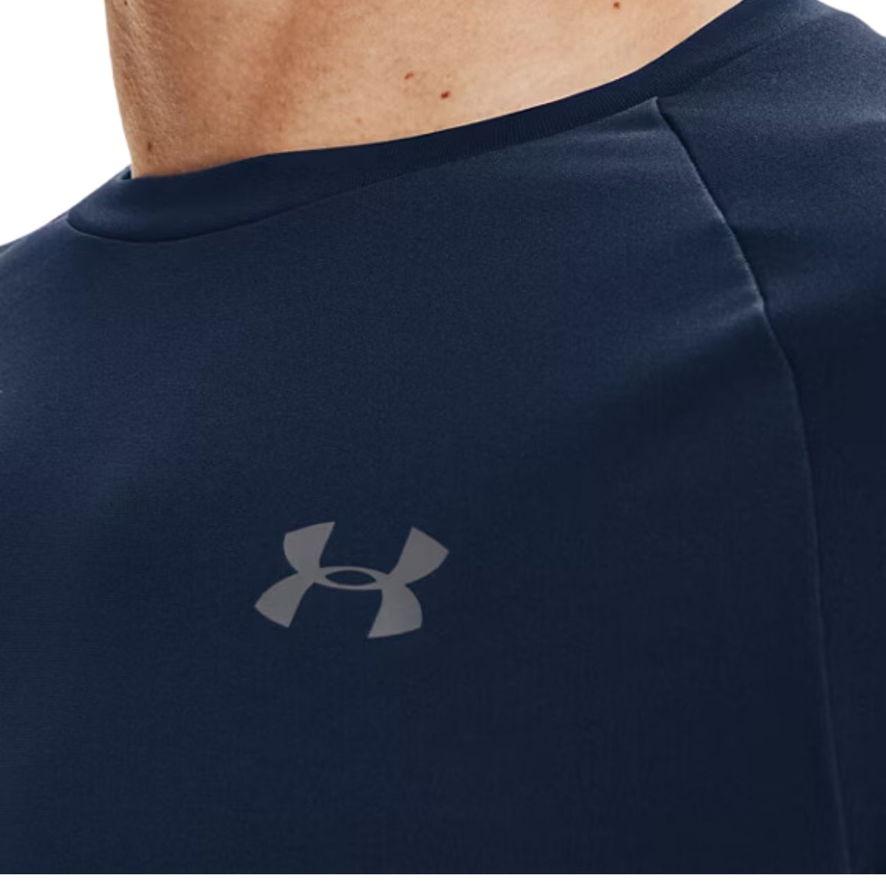 Koszulka męska Under Armour Tech 2.0 SS granatowa – ujęcie 3