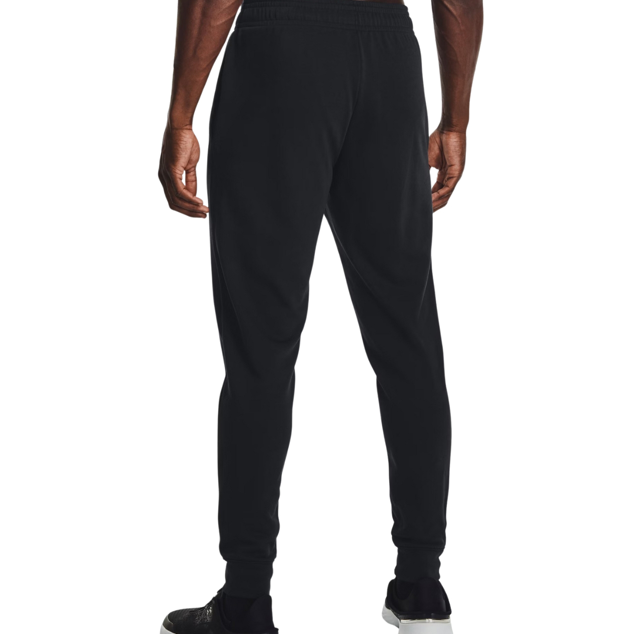 Spodnie męskie Under Armour Rival Terry Jogger czarne – ujęcie 4
