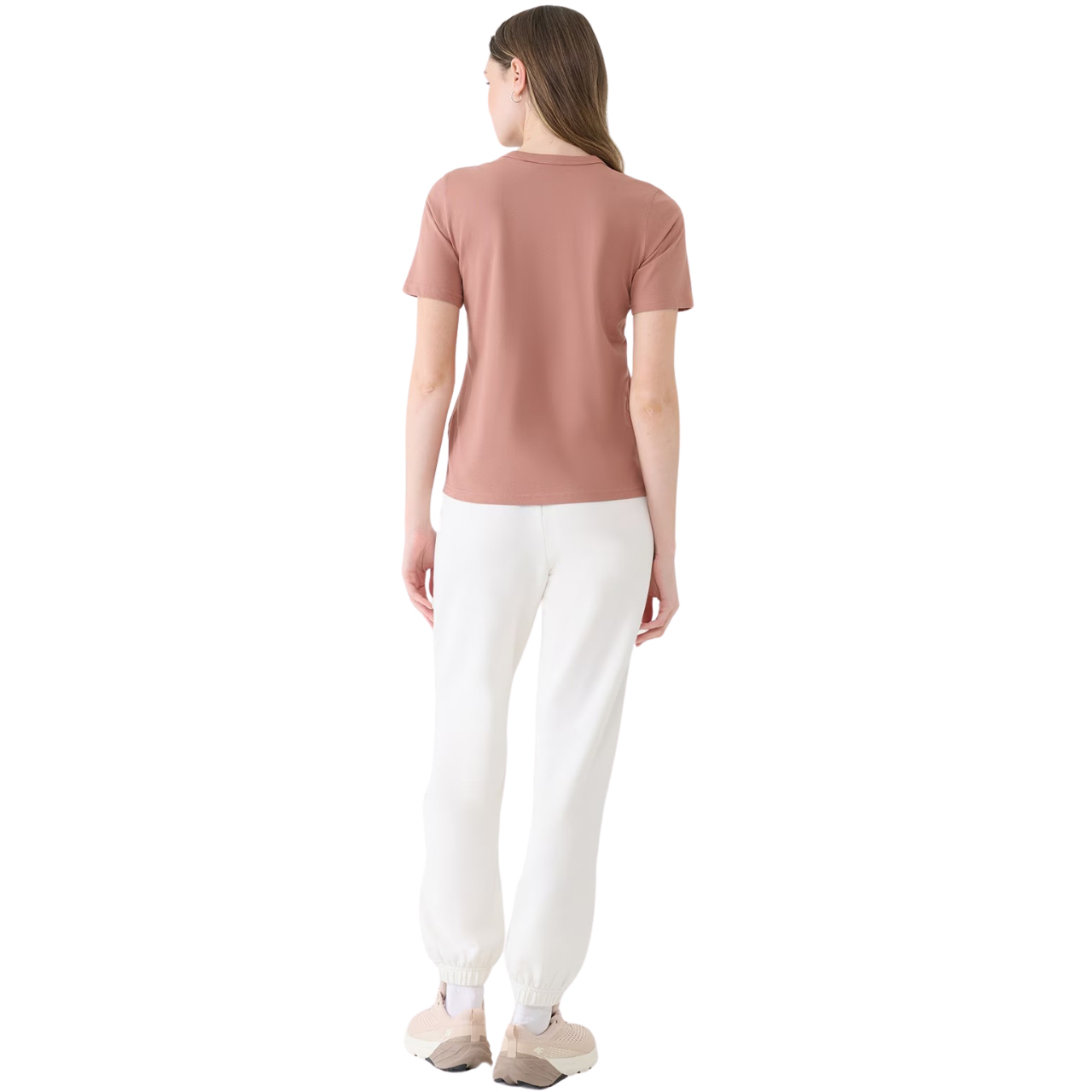 Spodnie damskie 4F CAS F1013 białe 4FWSS25TTROF1013 – ujęcie 3