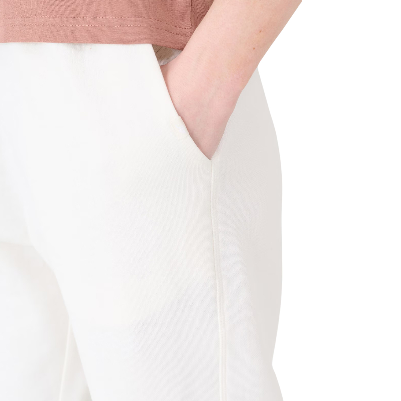 Spodnie damskie 4F CAS F1013 białe 4FWSS25TTROF1013 – ujęcie 7