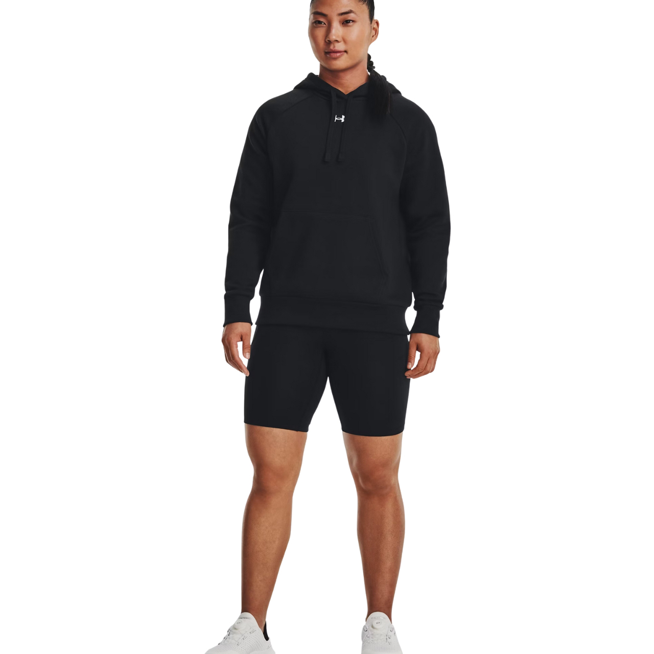 Bluza damska Under Armour Rival Fleece Hoodie czarna – ujęcie 6