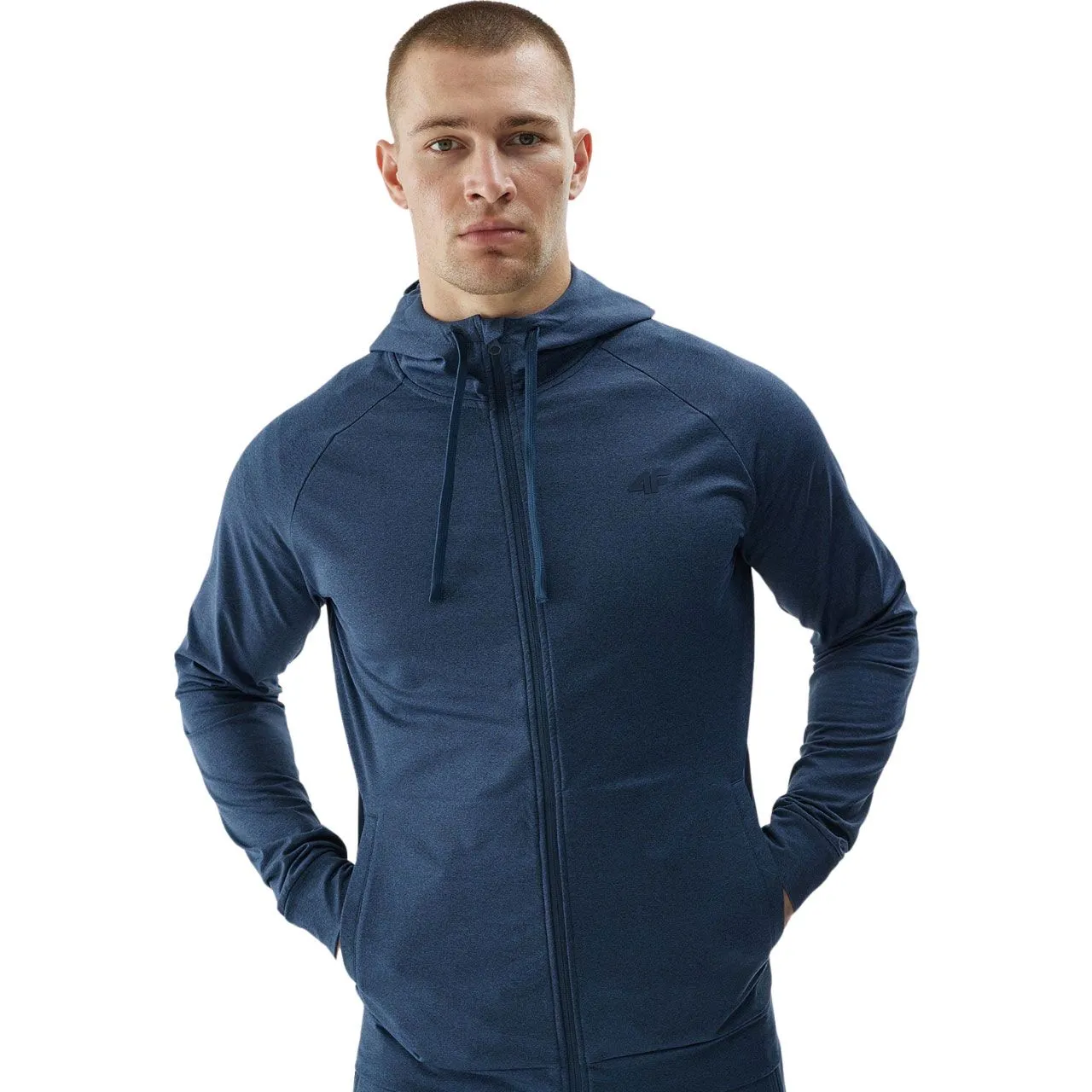 Bluza męska 4F M404 granatowa 4FWAW24TFSWM404