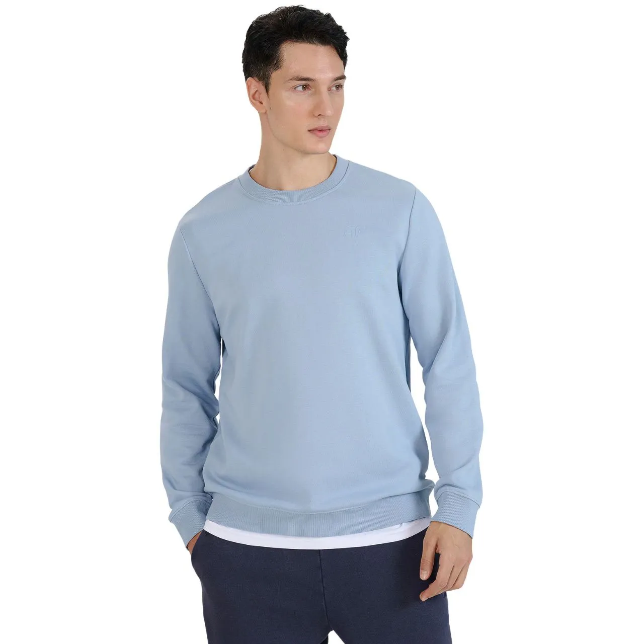 Bluza męska 4F M1622 jasnoniebieska 4FWSS25TSWSM1622