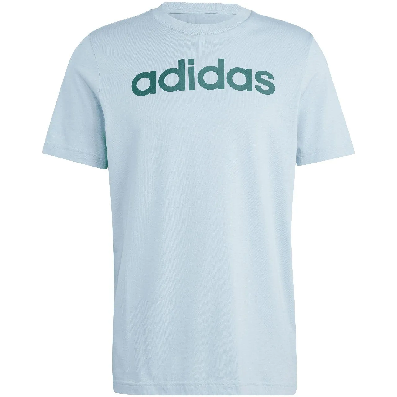 Koszulka męska adidas Essentials Single Jersey Linear Embroidered Logo Tee niebieska