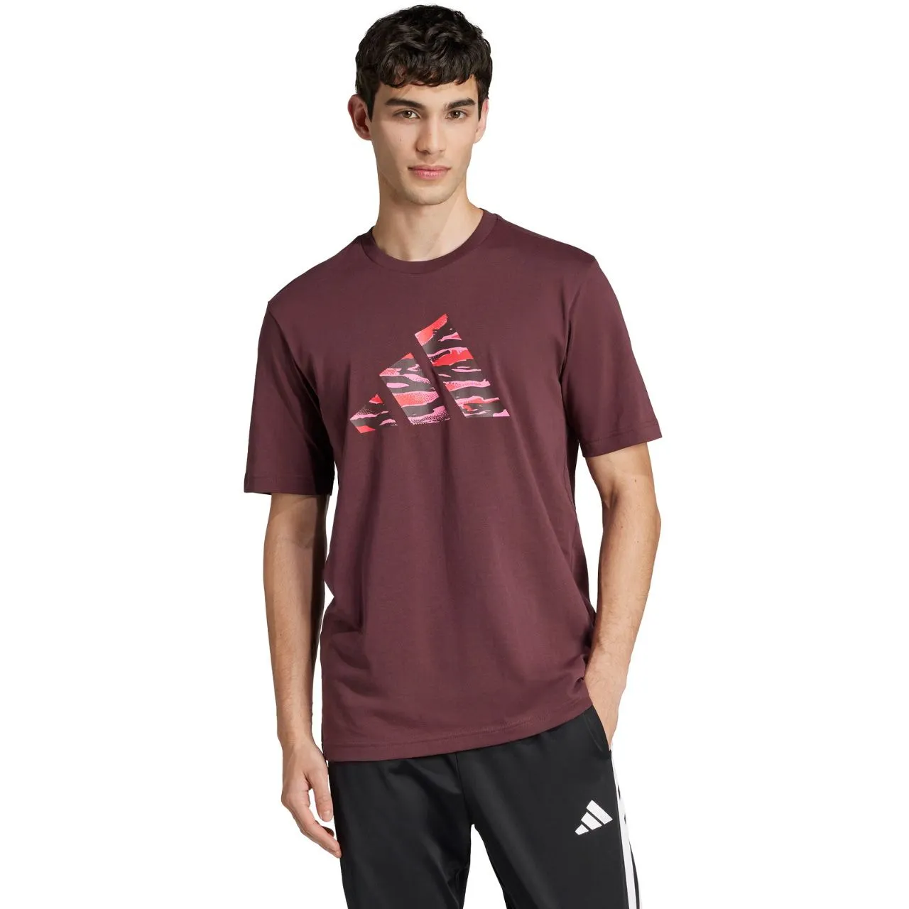 Koszulka męska adidas Codes Camo Graphic granatowa