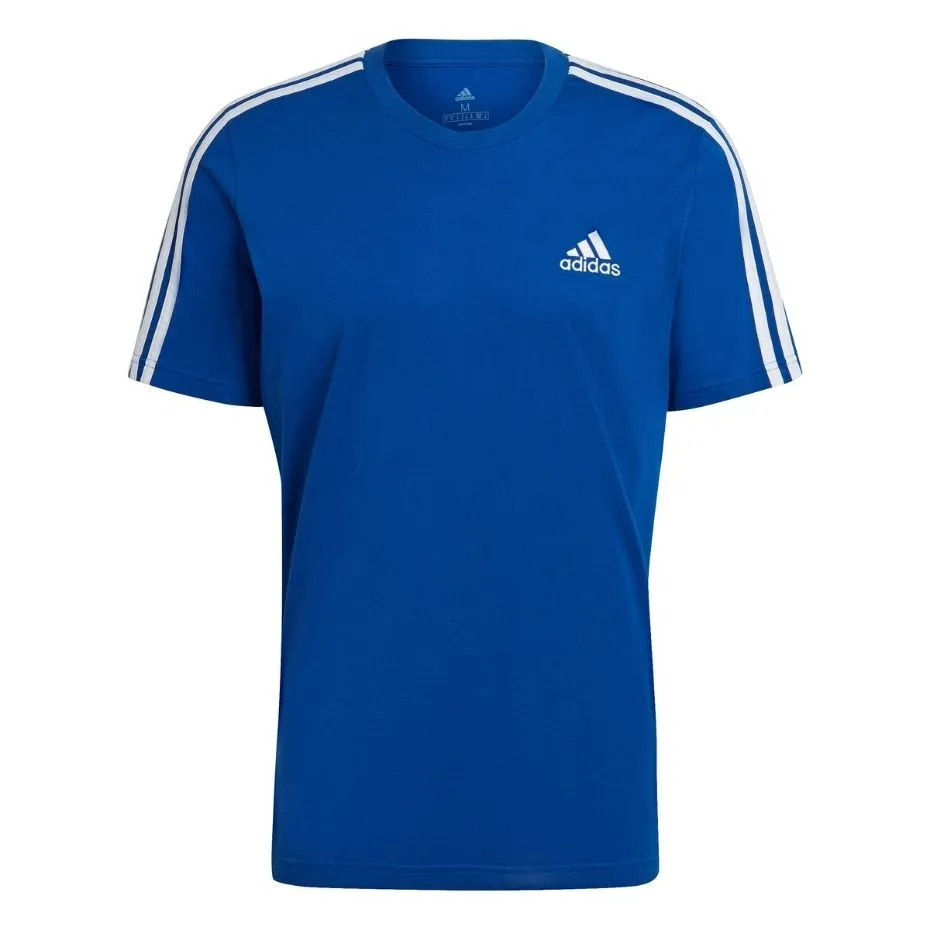 Koszulka męska adidas Essentials 3-Stripes Tee niebieska